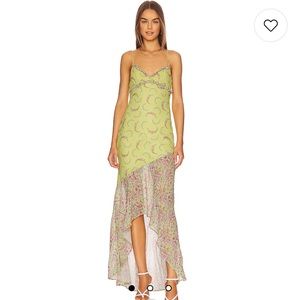 MAJORELLE Tatiana Gown in Margarita Lime